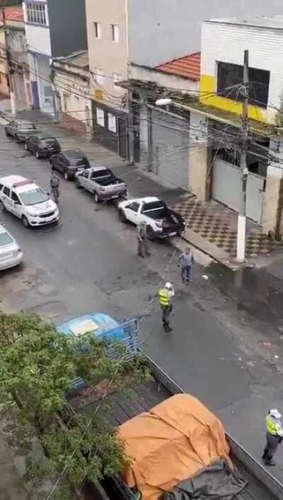 How they arrest people in South America.