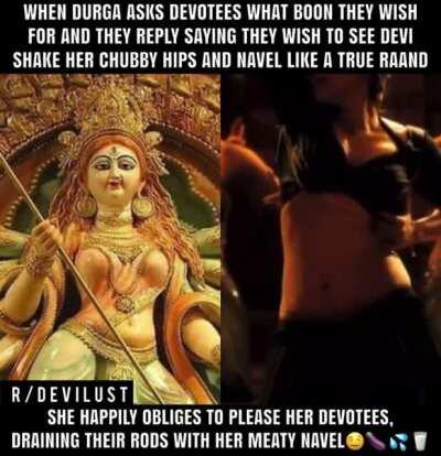 Durga ki Chubby Nabhi 🤤✊🍆💦