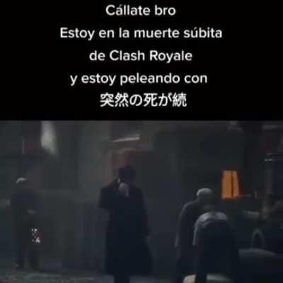 Que si carlitos😠, ya se que necesitas llamar al 911 con mi celular porque a caban de atropellar a tu madre pero estoy en muerte s&uacute;bita contra 你媽的媽媽 en Clash Royale