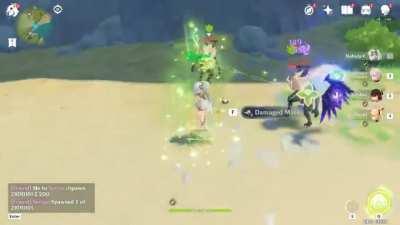 Kusanali quicken driver comp (Kusanali, Fischl, Beidou, Kazuha)