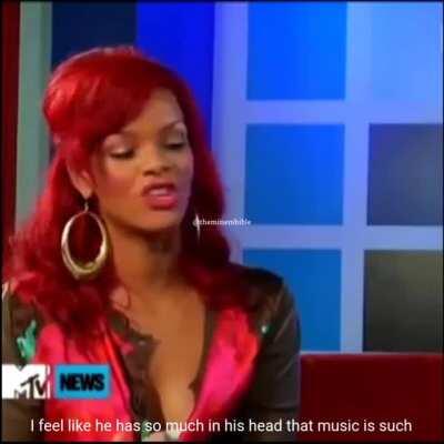 Rihanna talking about Eminem