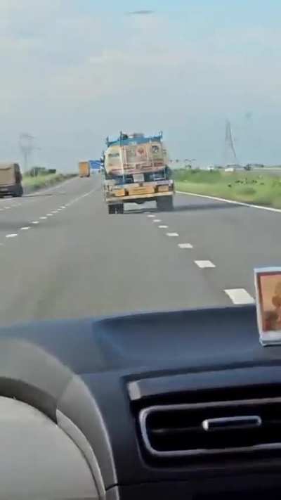 Petrol Tanker Truck Playing swirling the truck on purpose. 🤡