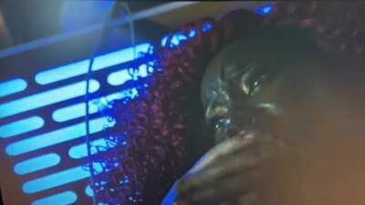 Where was the end of that tube—her feet???