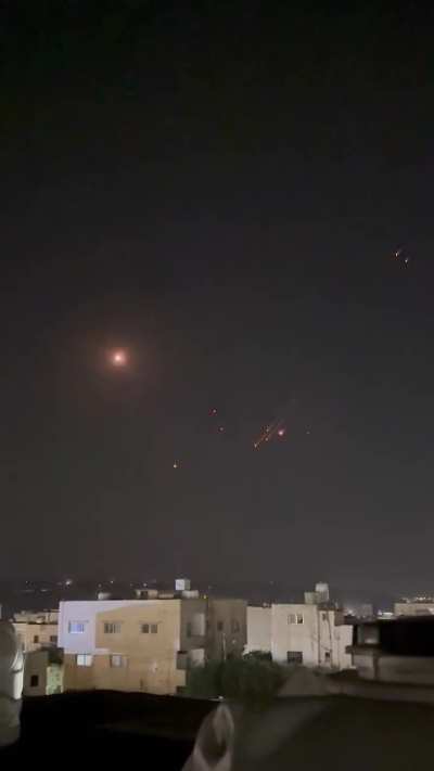 Iranian missiles over Mu’tah, Jordan