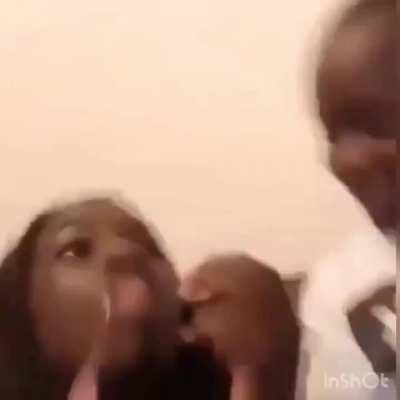 Smacked the gum out of her soul