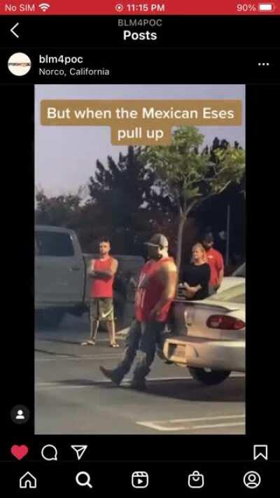 Mexican cholos pull up on Trump supporters after they harassed peaceful BLM protesters