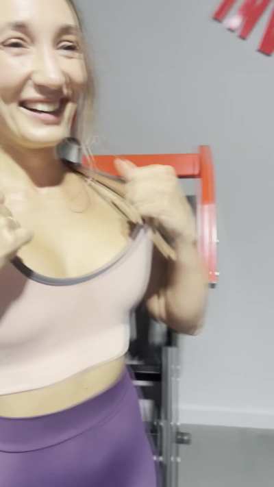 Naughty girl flashes just out of sight