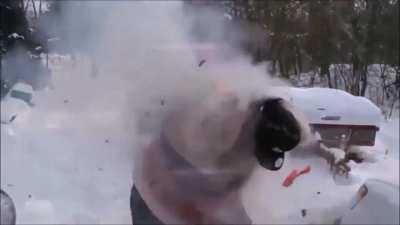 What can happens if I put firework on my body.