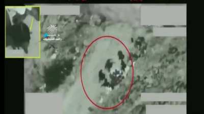 Saudi Air Force targets Houthi group who left their position to receive food and ammunition in Yemen - Saada 2021