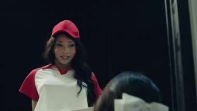 Movie night turns into a hot threesome with the pizza delivery girl