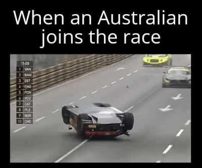 He comes from the land down under