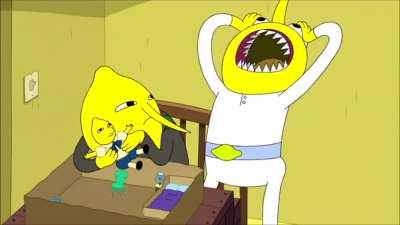 This scene from Adventure Time. A kids show.