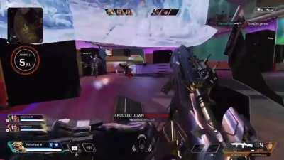 This just in, buyable characters cant be played in arenas! I picked crypto, and was swapped to bloodhound, valkyrie was swapped to gibby, so we had 2 gibbys for round 1, they were bangalore for the rest of the game.