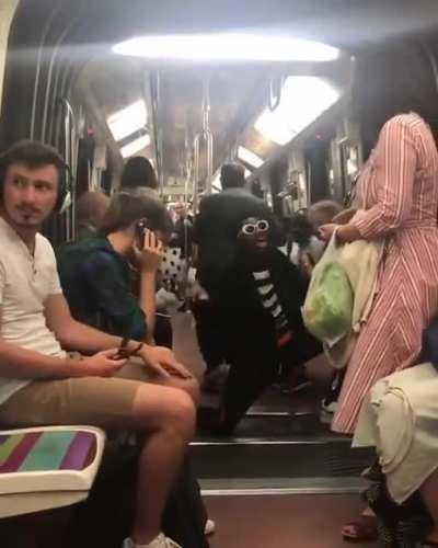 How to get a free seat on the subway.