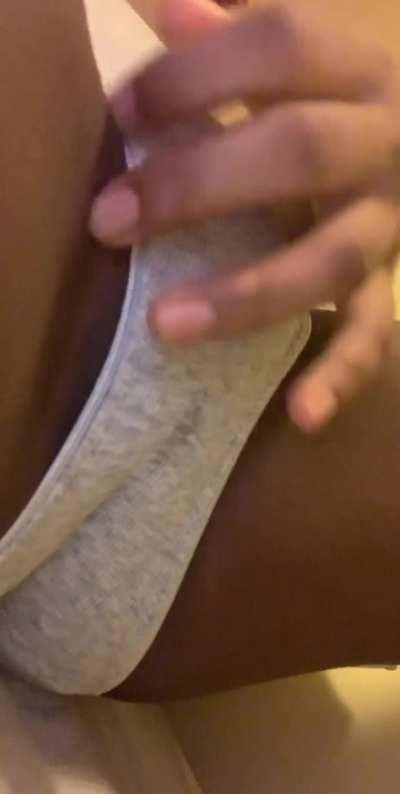 wet from playing with my nipples🥺