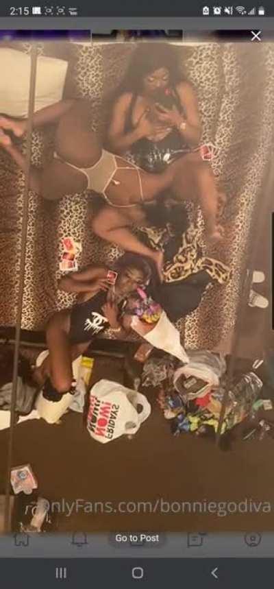 I guess she is getting ate