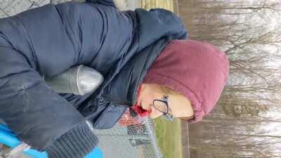 Maskless woman thinks she owns the dog park - spits in my face