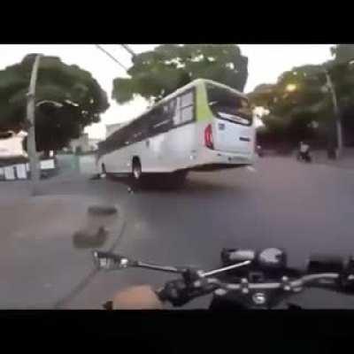WCGW if I try to undertake this bus.
