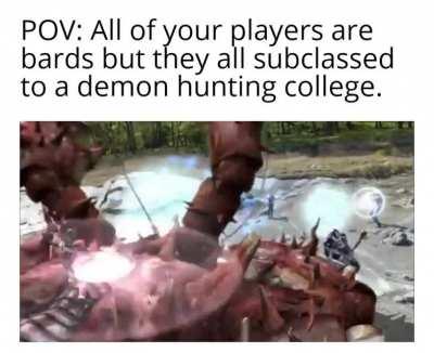 The only bards that are not horny