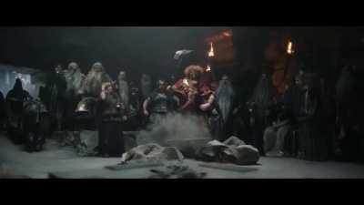 Since they can't fight with the orcs, they meanwhile just wanna impress dwarves?