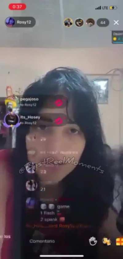 Girls flashing on live