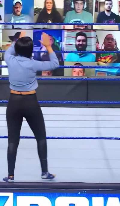 Looking amazing on the ring apron