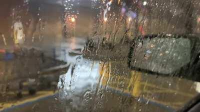 The rain was so calming. Late night Walmart run in Texas 2/25/21