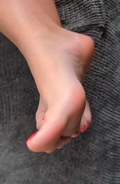 Would you like to cuddle my soft size 9 feet?