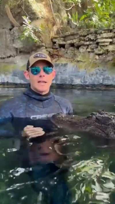 Man explains why this alligator won't kill him
