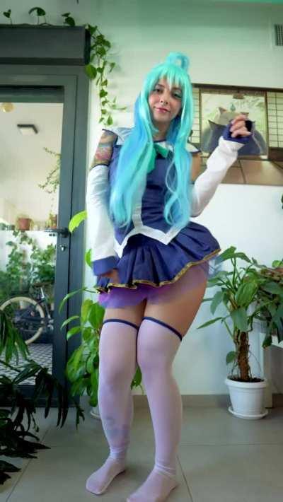 Aqua from Konosuba by me, Twerk Kitty