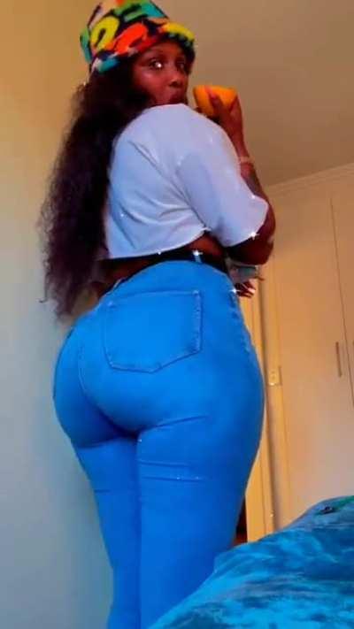 Blue jeans, white shirt