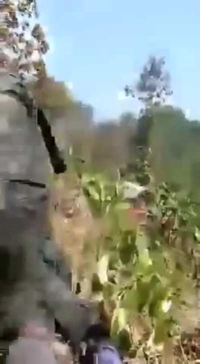 Footage from 2023 showing members of Marma National Party (MNP) storming Jumma Liberation Army (JLA) positions. 