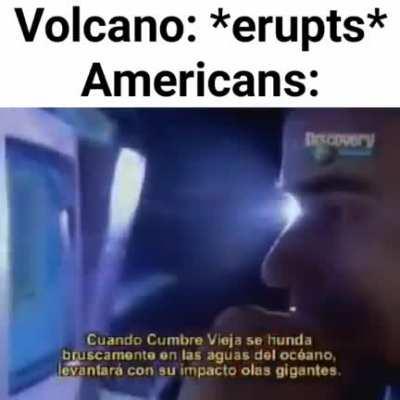 He visto como 60 estadounidenses pensando que La Palma se va a partir a la mitad