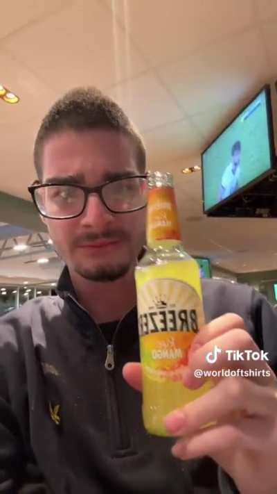 Nothing screams luxury quite like wearing dirty clothes while drinking a Breezer in the airport