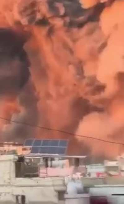 Massive Israeli attack on Hezbola command bunker in Beirut, Nasrallah reportedly killed