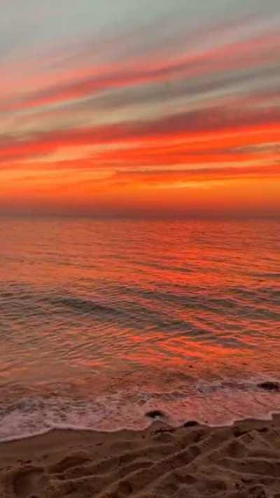 There is nothing more wonderful than sunset with the sea