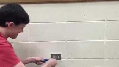 Putting Scissors In A Wall Outlet