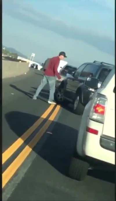 Attempting to run over another driver in road rage incident 