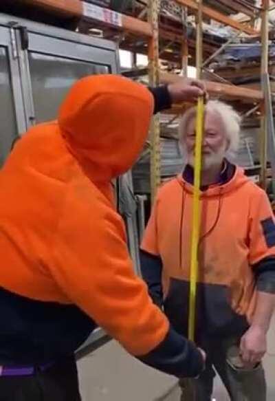 A Bull and a Bear measuring how high the market can go