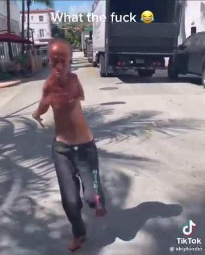 Crazy human in its realist form