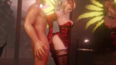 Mercy Gets Fucked Hard and Rough Against The Window (Meltrib)