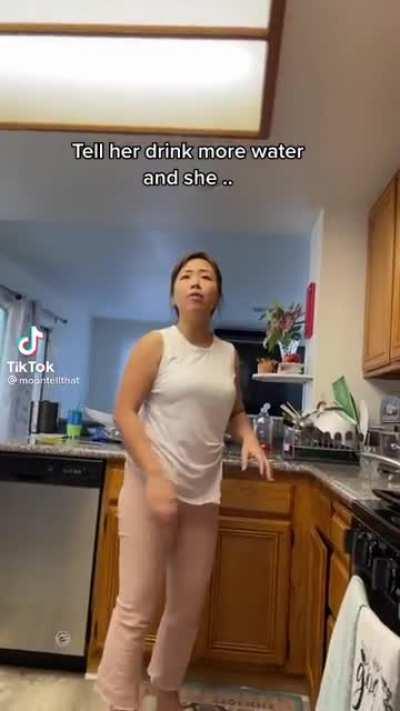 She missed her period