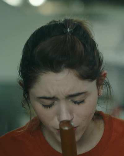 Natalia Dyer getting herself off
