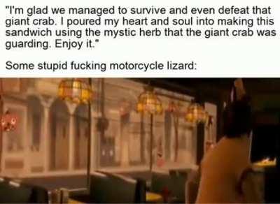 Of course it learned how to run away right afterwards.