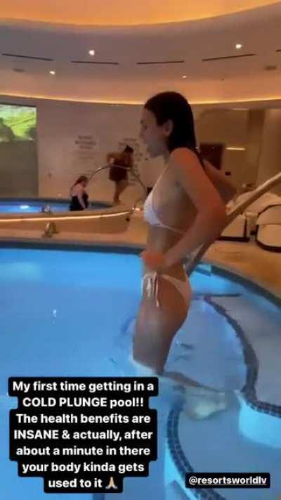 Taking a cold plunge