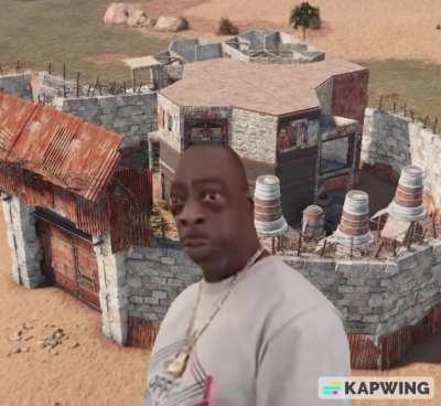 When the base owner comes out while you're getting your MLRS marker