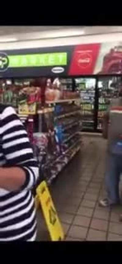 A racist Karen gets Slapped