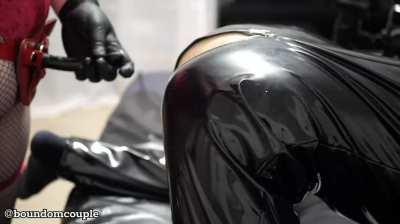 Soon two weeks of chastity and this is the only way to fuck that he is allowed