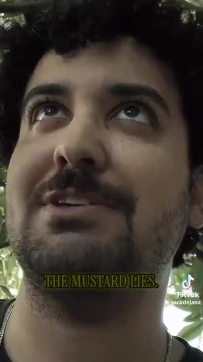 Got some mustard on your shirt.