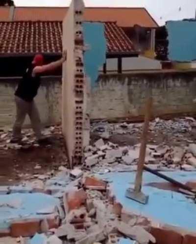 Not even the cameraman saw that coming